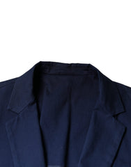 Dolce & Gabbana Blue Notch Single Breasted Dress Coat Blazer - Retail Flare