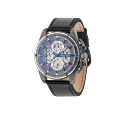 Police Black Leather Watch - Retail Flare