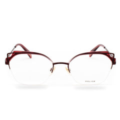 Police Red Combined Metal Frames - Retail Flare