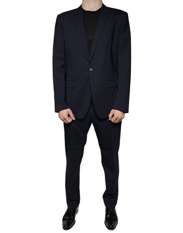 Dolce & Gabbana Dark Blue Formal Tuxedo 2 Piece Suit - Retail Flare