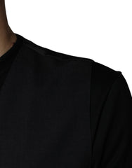 Dolce & Gabbana Black Wool Waistcoat Dress Formal Vest - Retail Flare