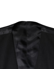 Dolce & Gabbana Black Wool Waistcoat Dress Formal Vest - Retail Flare