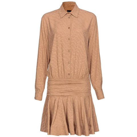 PINKO Beige Acetate Dress - Retail Flare