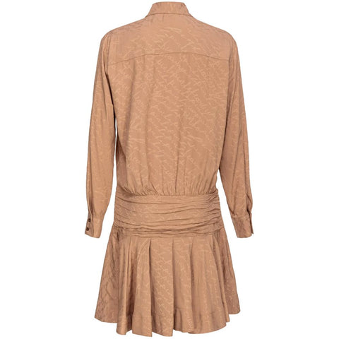 PINKO Beige Acetate Dress - Retail Flare
