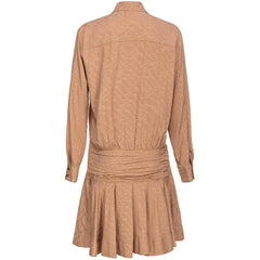 PINKO Beige Acetate Dress - Retail Flare
