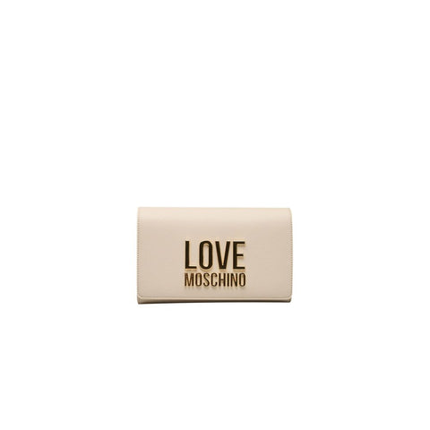 Love Moschino Beige Polyethylene Women Crossbody Bag - Retail Flare