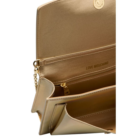 Love Moschino Gold Polyethylene Women Crossbody Bag - Retail Flare