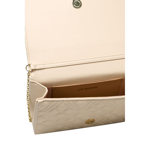 Love Moschino Beige Polyethylene Women Crossbody Bag - Retail Flare