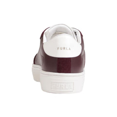 Furla Bordeaux Leather Sneaker - Retail Flare