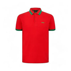 Hugo Boss Red Cotton Polo Shirt - Retail Flare
