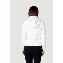 EA7 Emporio Armani White Polyester Jackets & Coat EA7 Emporio Armani Retail Flare