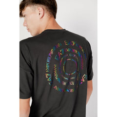 EA7 Emporio Armani Gray Cotton T-Shirt EA7 Emporio Armani Retail Flare