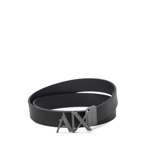 Armani Exchange Black Leather Belt - Retail Flare