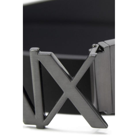 Armani Exchange Black Leather Belt - Retail Flare