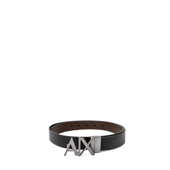 Armani Exchange Black Leather Belt - Retail Flare