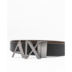 Armani Exchange Black Leather Belt - Retail Flare