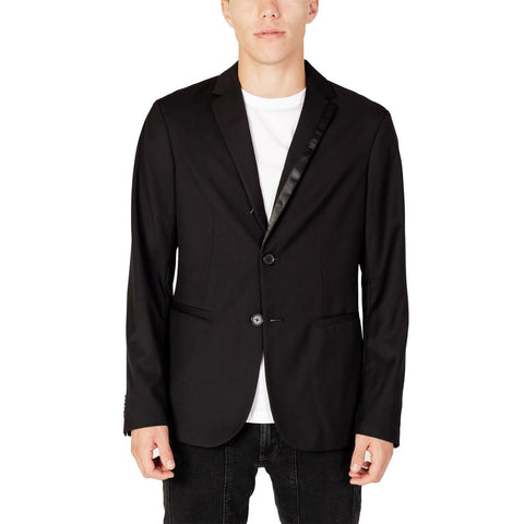Armani Exchange Black Polyester Blazer - Retail Flare