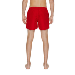 EA7 Emporio Armani Red Polyester Swimwear - Retail Flare