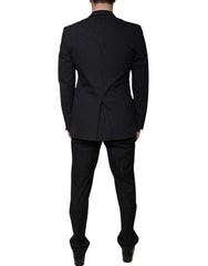 Dolce & Gabbana Black Stripe Single Breasted Formal Suit - Retail Flare