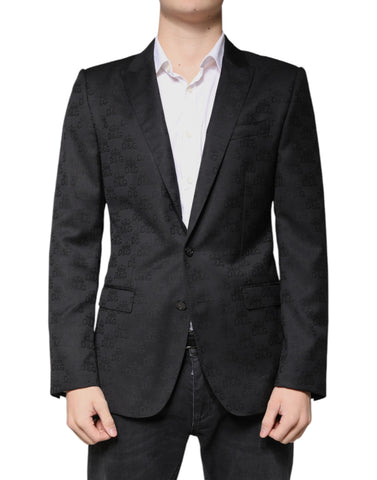 Dolce & Gabbana Black Wool Single Breasted Formal Blazer - Retail Flare