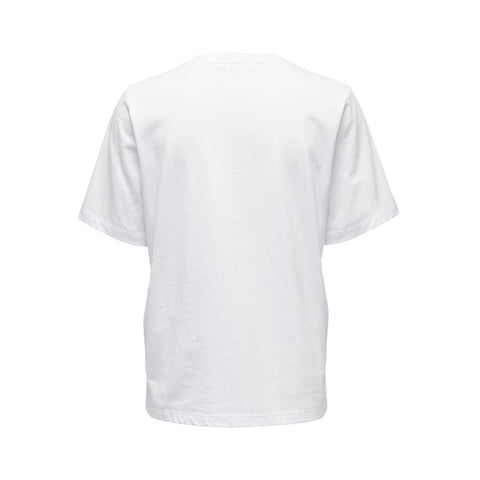 Only White Cotton Tops & T-Shirt Only Retail Flare
