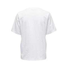 Only White Cotton Tops & T-Shirt Only Retail Flare