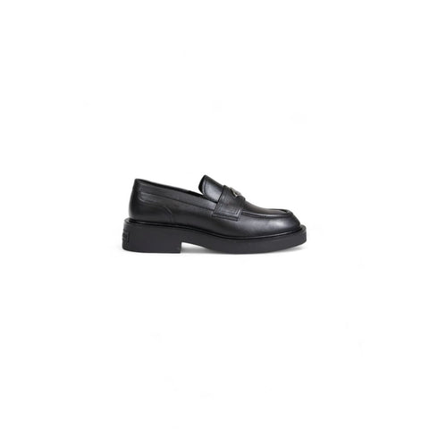 Tommy Hilfiger Black Leather Flat Shoe - Retail Flare