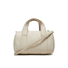 Calvin Klein Jeans Beige Synthetic Leather Handbag - Retail Flare