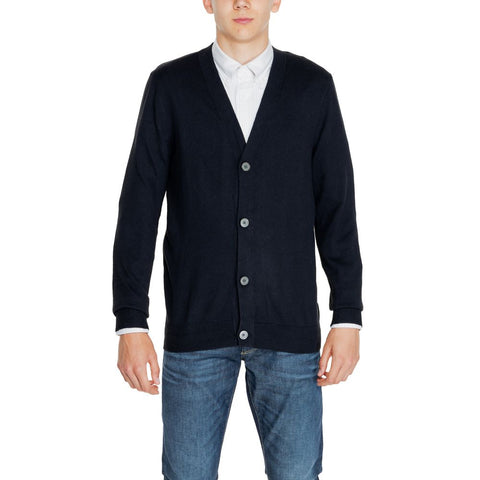 Jack Jones Black Cotton Cardigan - Retail Flare