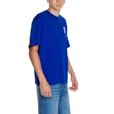 Replay Blue Cotton T-Shirt - Retail Flare