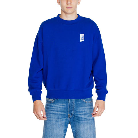 Replay Blue Cotton Sweater - Retail Flare