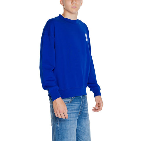 Replay Blue Cotton Sweater - Retail Flare