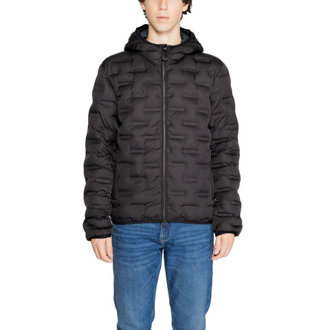 Replay Black Polyester Jacket - Retail Flare