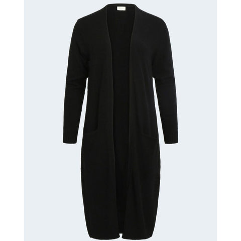 Vila Clothes Black Viscose Cardigan - Retail Flare