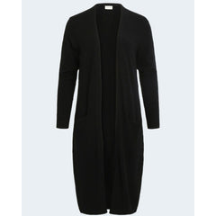 Vila Clothes Black Viscose Cardigan - Retail Flare