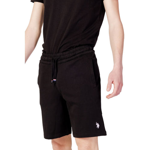 U.S. POLO ASSN. Black Cotton Short - Retail Flare