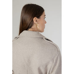 Only Beige Polyester Jackets & Coat - Retail Flare