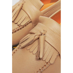 Dr. Martens Beige Leather Flat Shoe - Retail Flare