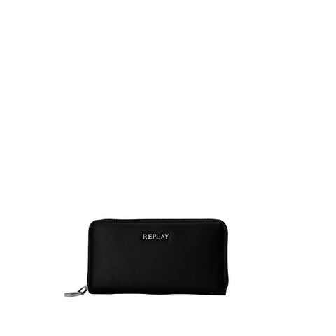 Replay Black Polyethylene Wallet - Retail Flare