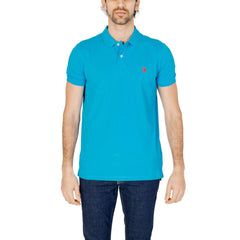 U.S. POLO ASSN. Blue Cotton Polo Shirt U.S. POLO ASSN. Retail Flare