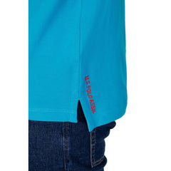 U.S. POLO ASSN. Blue Cotton Polo Shirt U.S. POLO ASSN. Retail Flare