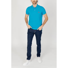 U.S. POLO ASSN. Blue Cotton Polo Shirt U.S. POLO ASSN. Retail Flare