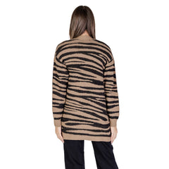 Jacqueline De Yong Brown Nylon Cardigan - Retail Flare