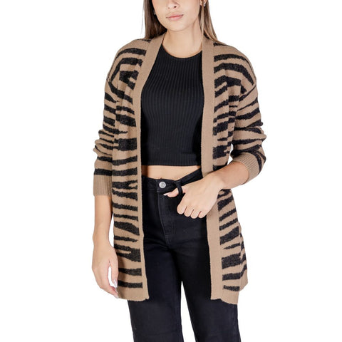 Jacqueline De Yong Brown Nylon Cardigan - Retail Flare