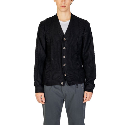 Hamaki-Ho Black Polyester Cardigan - Retail Flare