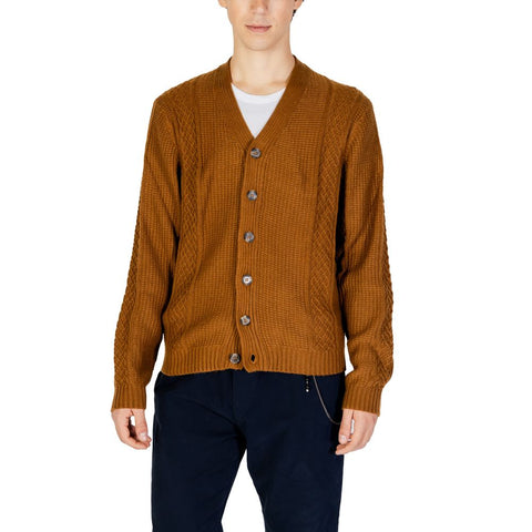 Hamaki-Ho Beige Polyester Cardigan - Retail Flare