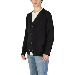 Underclub Black Cotton Cardigan - Retail Flare