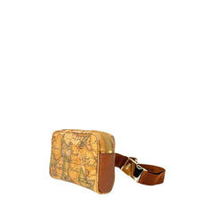 Alviero Martini Prima Classe Beige Leather Belt Bag - Retail Flare