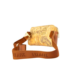 Alviero Martini Prima Classe Beige Leather Belt Bag - Retail Flare