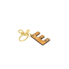 Alviero Martini Prima Classe Beige Leather Keychain - Retail Flare